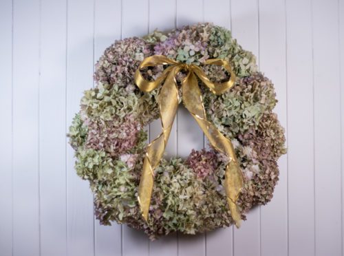 Mia Momento Web Kelly Shields_Hydrangea Wreath_Green