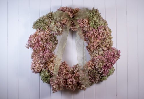 Mia Momento Web Kelly Shields_Hydrangea Wreath_Pink